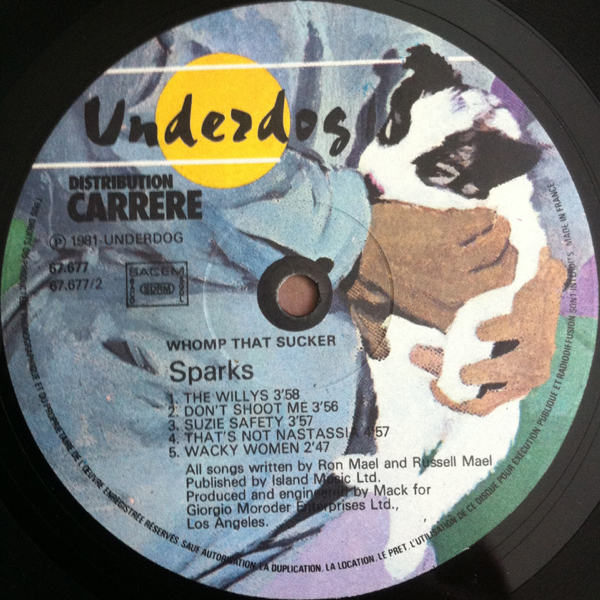Sparks スパークス　Whomp That Sucker レコード Sparks » Whomp That Sucker