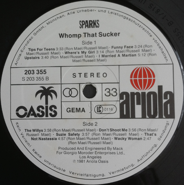 Sparkives - Whomp That Sucker